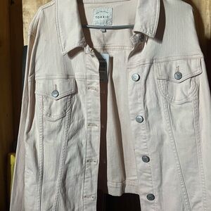 Torrid Women's blush pink Jean Jacket
